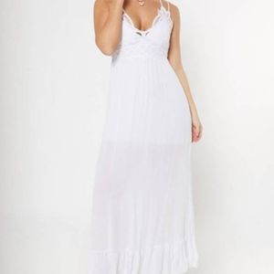 Plus Crochet Maxi Dress